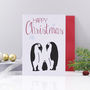 'Happy Christmas' Penguin Family Card, thumbnail 1 of 2