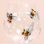 Floral Bumblebee Gin Glass, thumbnail 2 of 3
