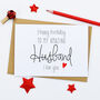 Personalised Happy Birthday Husband Card, thumbnail 1 of 2