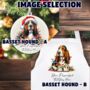 Personalised Basset Hound In Christmas Lights, thumbnail 2 of 10