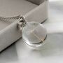 Round Dandelion Pendant Wish Charm Necklace Gift, thumbnail 1 of 4