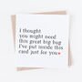 Sending You A Hug / Thinking Of You / Get Well Card, thumbnail 1 of 2
