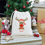 Personalised Rudolph Christmas Gift Bag, thumbnail 1 of 4
