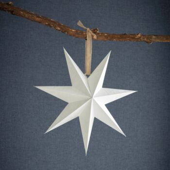 Recycled Cotton White Star Various Sizes, 3 of 3
