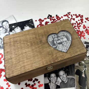 Personalised Mr And Mrs Memory Box, 2 of 12