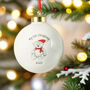 Personalised 1st Christmas Teddy Bear Bauble, thumbnail 2 of 4