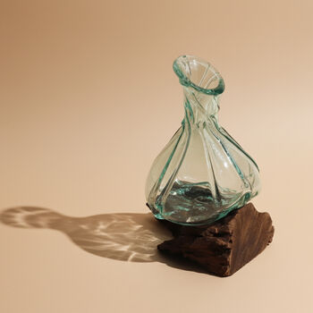 Twisted Molten Glass Wine Decanter And Water Decanter, 5 of 8