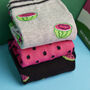 Birthday Melon Novelty Socks Set, thumbnail 2 of 6