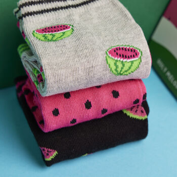 Birthday Melon Novelty Socks Set, 2 of 6
