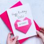 Special Age Birthday Card For Her Origami Heart, thumbnail 4 of 8