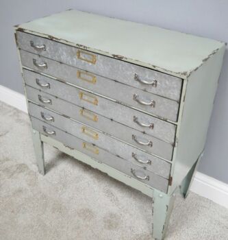 Industrial Aged Multi Drawer Cabinet, 2 of 2