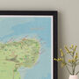 Framed And Personalised Margate Kent Map Print, thumbnail 4 of 5