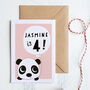 Panda Kids Birthday Card 4th, 5th, 6th, 7th, 8th, 9th, thumbnail 2 of 4