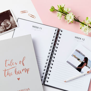 Personalised Weekly 'Bump' Pregnancy Journal, 4 of 10