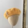 Yellow Beret With Optional Veil And Accessories, thumbnail 8 of 12
