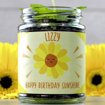 Personalised Happy Sunflower Jar Grow Kit, 5 of 10