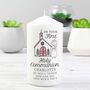 Personalised Girls First Holy Communion Pillar Candle, thumbnail 1 of 2