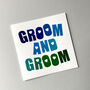 Groom And Groom Wedding Card, thumbnail 2 of 2