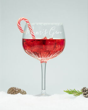 Crystal Cut Personalised Gin Glass, 2 of 8