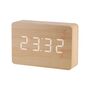Brick Beech Click Clock White LED, thumbnail 1 of 3