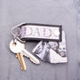 Men's Luxury Leather And Metal Photo Keyring, thumbnail 1 of 4