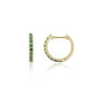Dovehouse Gold Plated And Cubic Zirconia Hoop Earrings, thumbnail 4 of 11