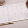 Habit Tracker Weekly Desk Planner Pad, thumbnail 3 of 4