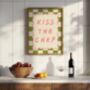Kiss The Chef Wall Art Print Kitchen Poster, thumbnail 5 of 10