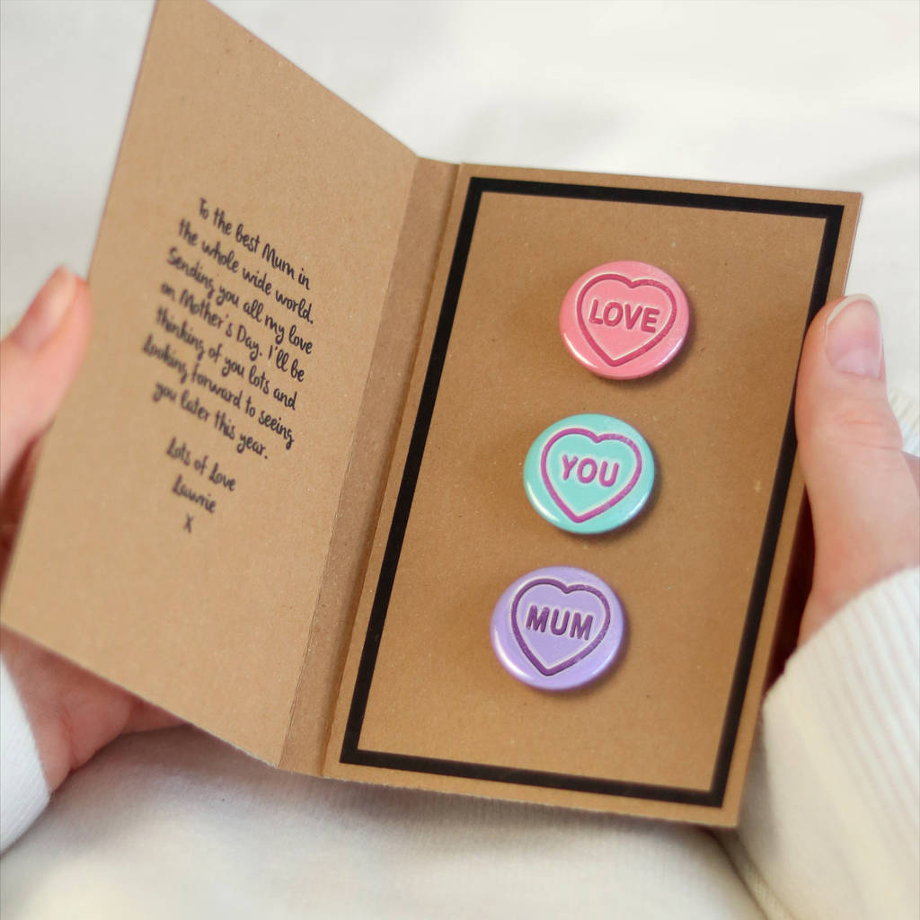Personalised Gift Badge Card For Mum By The Typecast Gallery ...