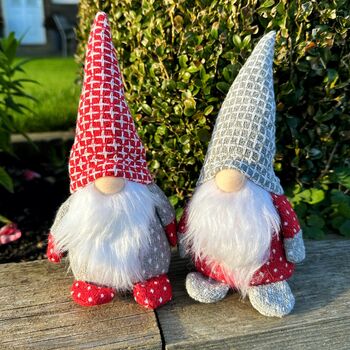 Nordic Style Fabric Gonk Pair, 5 of 6