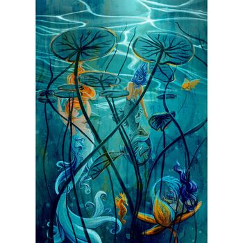Underneath The Lilypads Rare Limited Edition Art Print, 2 of 9