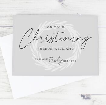 Personalised Christening Pillar Candle, 6 of 8