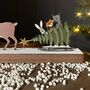 Reindeer Pulling Christmas Tree Wooden Block Decoration, thumbnail 3 of 3