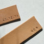 Oak Bark Tanned Leather Personalised Bookmark, thumbnail 3 of 5