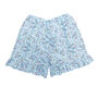 Girls Blue Cosmic Spring Summer Cotton Pyjama Set, thumbnail 5 of 7