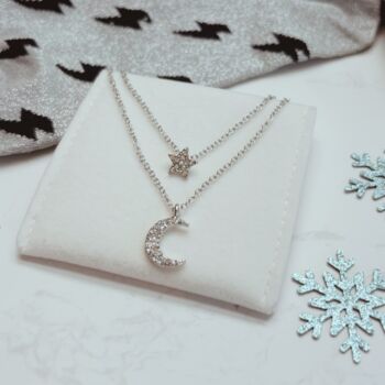 Christmas Gift For Her – Stunning Necklace, Socks And Rose Gold Festive Accessories, 3 of 10