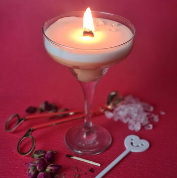 Vegan Handmade Scented Pornstar Martini Cocktail Candle, 2 of 10