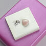 Love Pouch With Rose Quartz Heart And Silver Cupid, thumbnail 1 of 4