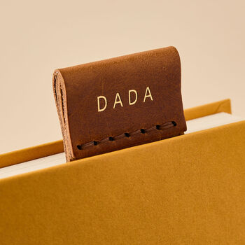 Personalised Hand Stitched Leather Bookmark, 7 of 7