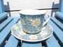 Large Cup And Saucer In Blue Chrysanthemum Design, thumbnail 1 of 3