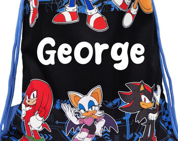 Sonic The Hedgehog Personalised Kids Drawstring, 6 of 7