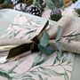 Willow Leaf Design Natural Unbleached Paper Napkins, thumbnail 1 of 3