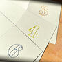 'Number' Personalised Hand Embroidered Card, thumbnail 4 of 8
