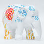 Hand Painted 'In Paradise' Elephant, thumbnail 1 of 12