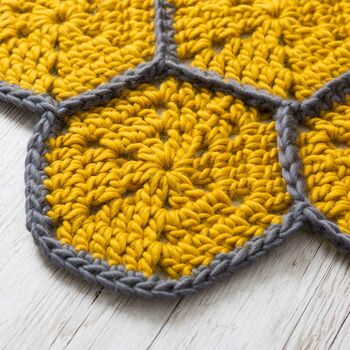 Honeycomb Blanket Crochet Kit, 4 of 11