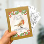 A To Z Of Christmas Colouring In Postcard Set, thumbnail 2 of 2