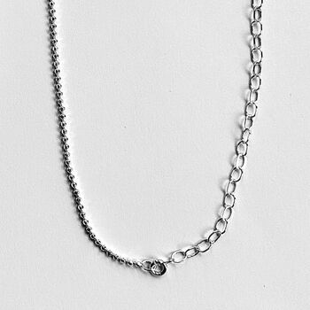 Sterling Silver Long Layer Interwoven Chain, 10 of 10