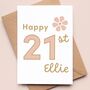 Personalised Daisy Birthday Card 16th, 18th, 21st, 30th, Daughter, Sister, Friend, Niece, Granddaughter, Flower, thumbnail 3 of 5
