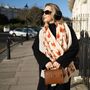 Cute Red Squirrel Print Scarf In Personalised Gift Box, thumbnail 5 of 7