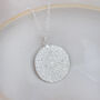 Sterling Silver Large Mandala Pendant, thumbnail 1 of 3